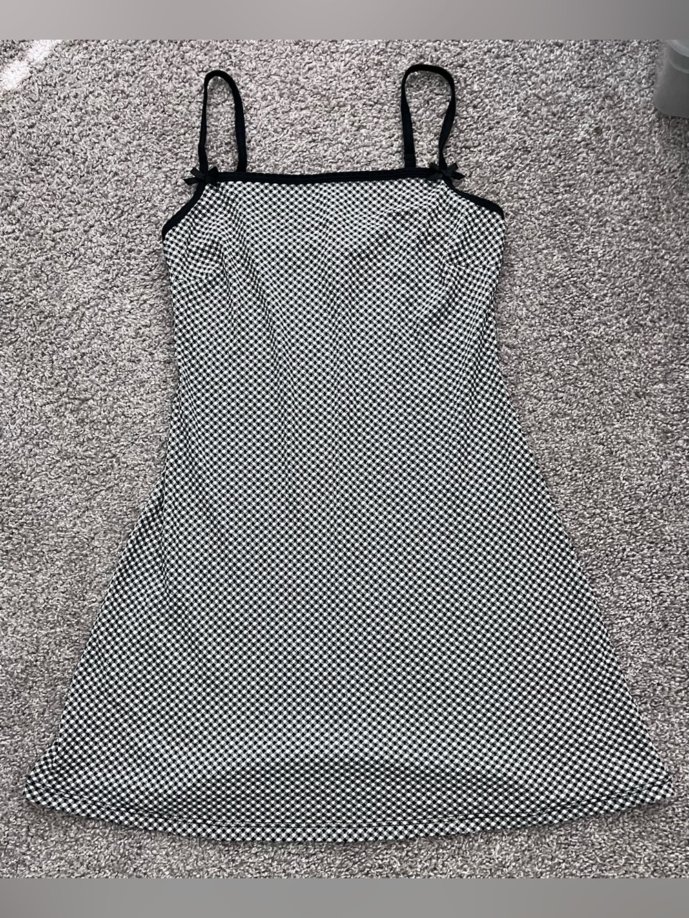 wild fable Black & White Check Mini Dress Size XS